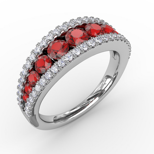 Colored Stone Rings  -  Women'