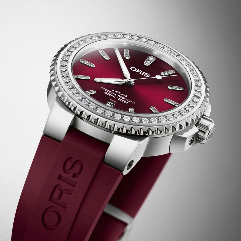 Oris Aquis Date Diamonds Automatic Watch 01 733 7766 4998-07 4 22 68FC