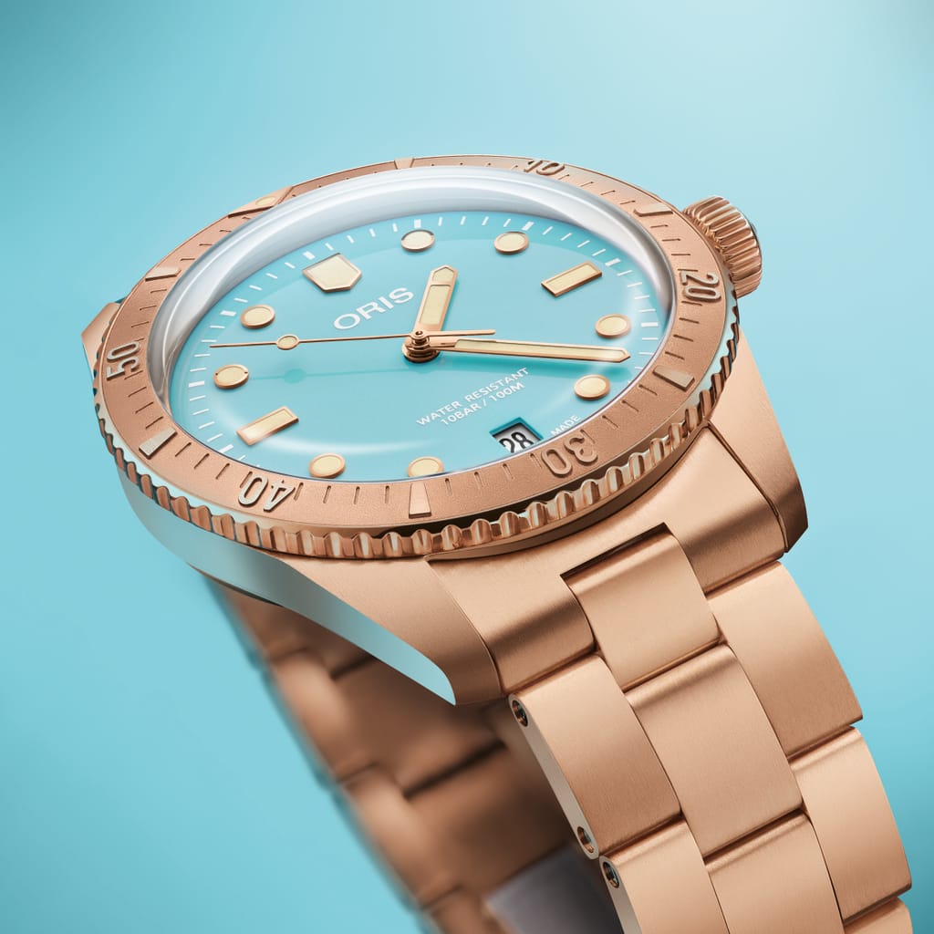 Oris Divers Sixty‑Five 'Cotton Candy' Automatic Watch 01 733 7771 3155-07 8 19 15