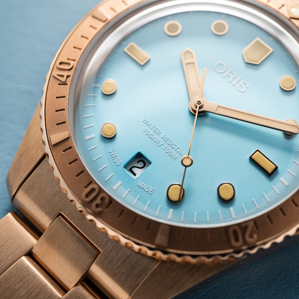 Oris Divers Sixty‑Five 'Cotton Candy' Automatic Watch 01 733 7771 3155-07 8 19 15