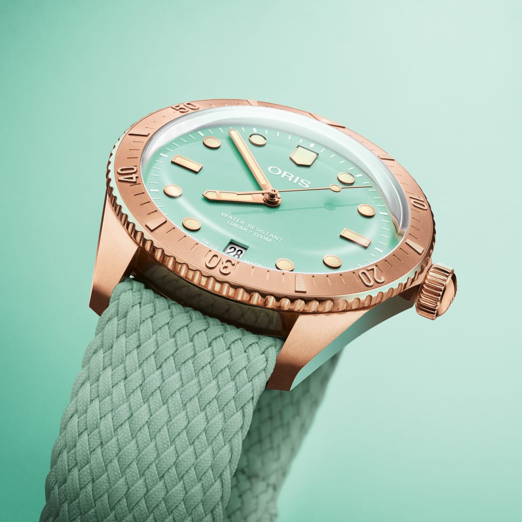 Oris Divers Sixty‑Five 'Cotton Candy' Automatic Watch 01 733 7771 3157-07 3 19 03BRS