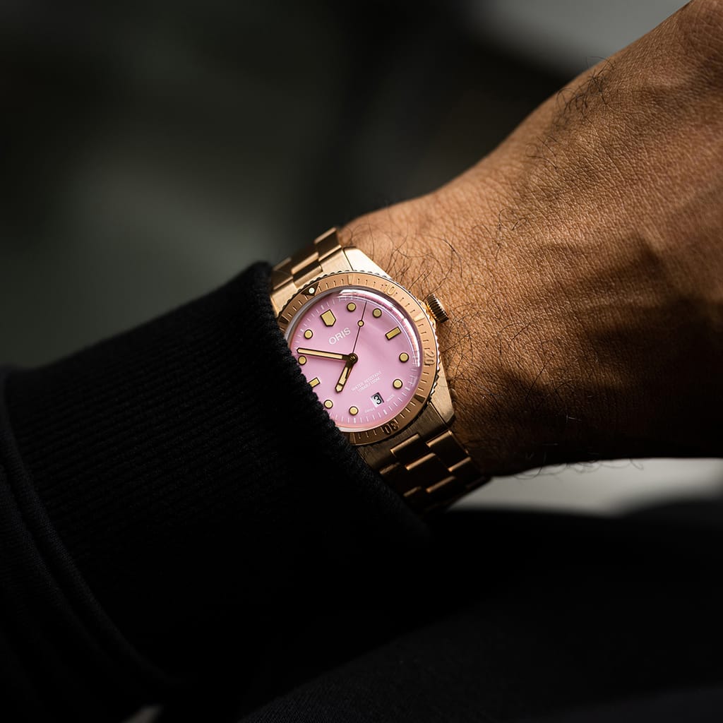 Oris Divers Sixty‑Five 'Cotton Candy' Automatic Watch 01 733 7771 3158-07 8 19 15