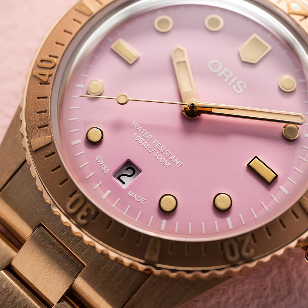 Oris Divers Sixty‑Five 'Cotton Candy' Automatic Watch 01 733 7771 3158-07 8 19 15