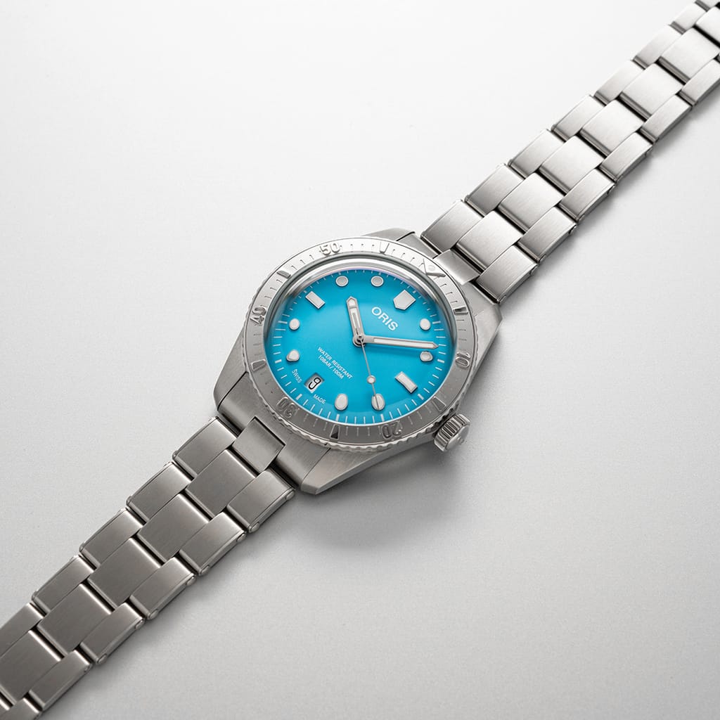Oris Divers Sixty‑Five 'Cotton Candy' Automatic Watch 01 733 7771 4055-07 8 19 18