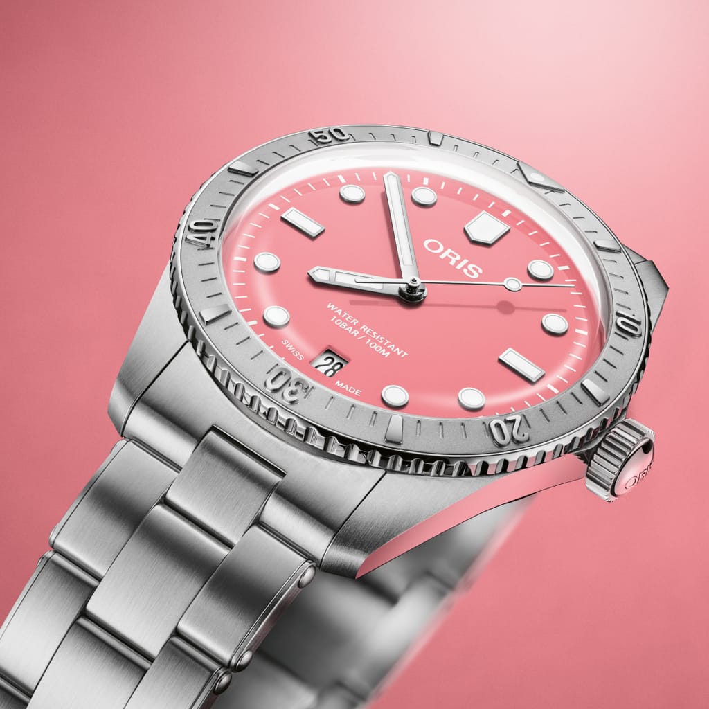 Oris Divers Sixty‑Five 'Cotton Candy' Automatic Watch 01 733 7771 4058-07 8 19 18