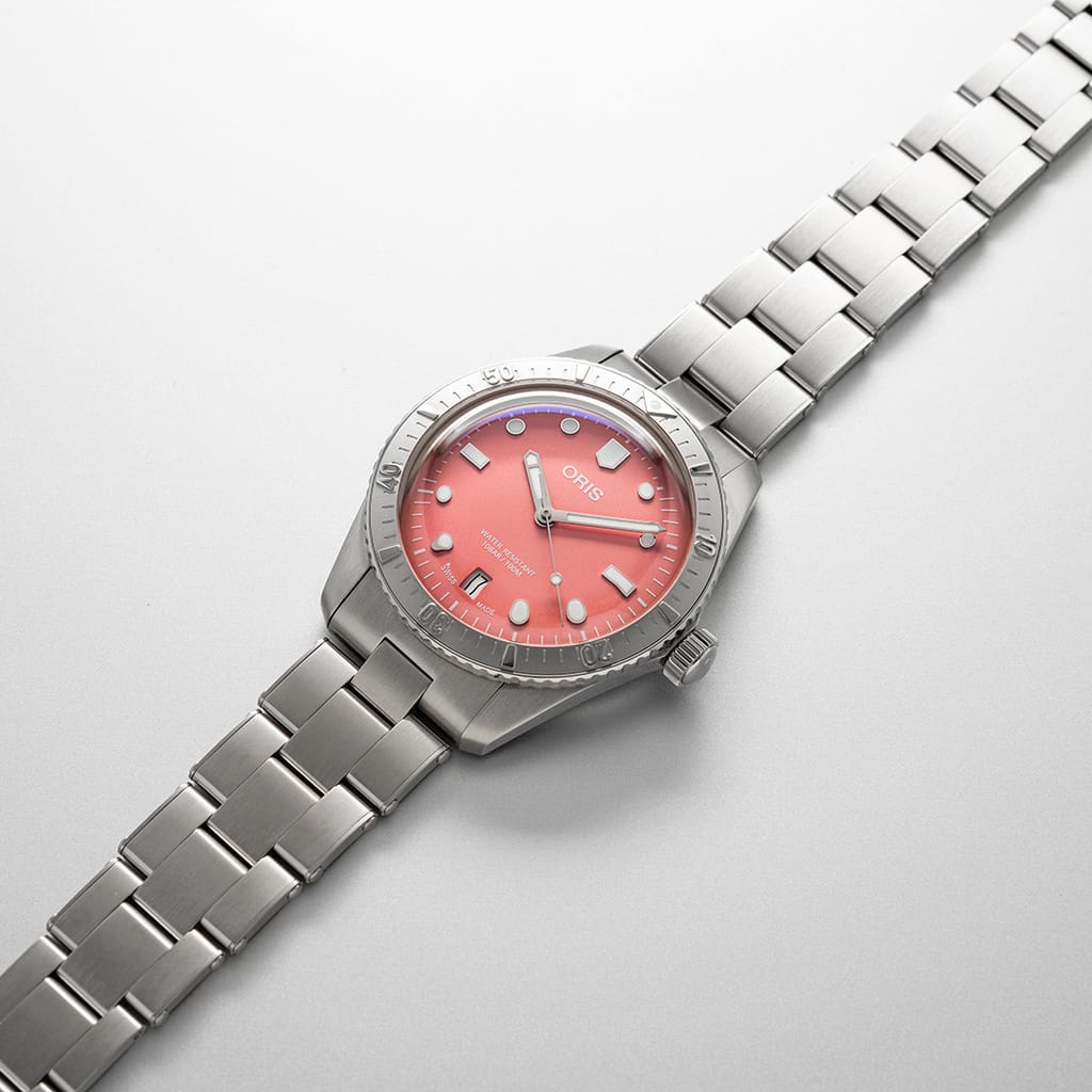 Oris Divers Sixty‑Five 'Cotton Candy' Automatic Watch 01 733 7771 4058-07 8 19 18
