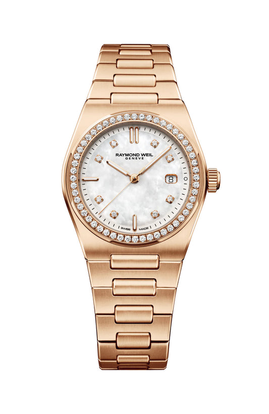 Raymond Weil ART date 30 mm, mother-of-pearl dial 1250-P5S-97081