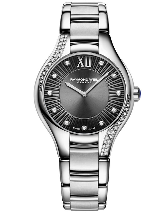 Raymond Weil Noemia Ladies 47 Diamond Quartz Grey Dial Bracelet Watch, 32mm 5132-S1S-60181