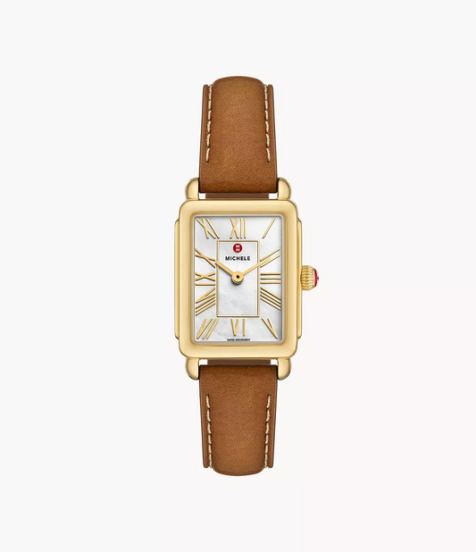 Michele Deco Park 18K Gold-Plated Watch MWW06E000150