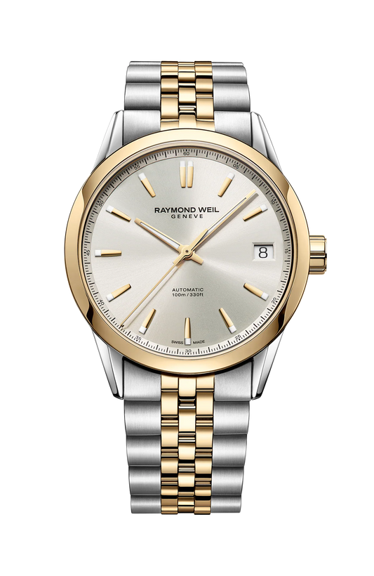 Raymond Weil Freelancer date 40 mm, cream dial 2741-STP-64001