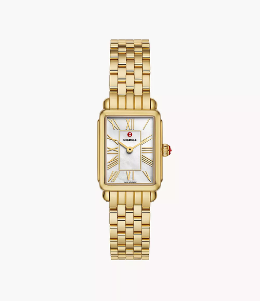 Michele Deco Park 18K Gold-Plated Watch MWW06E000146