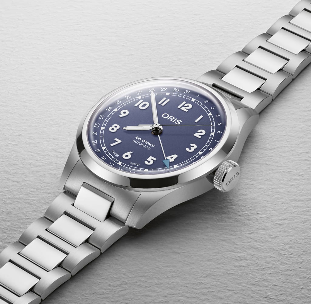Oris Big Crown Pointer 40mm Men's Watch, Violet Purple Dial