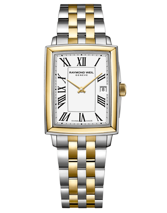 Raymond Weil Toccata Ladies Quartz White Dial Two-Tone Bracelet Watch 5925-STP-00300