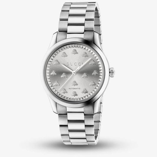Gucci G-Timeless Silver 38mm Unisex Watch YA1264190