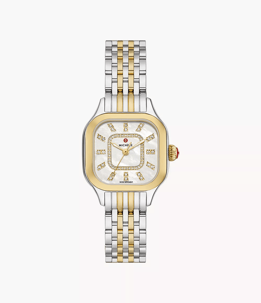 Michele Women' Meggie Two-Tone 18K Gold-Plated Diamond Dial Watch MWW33B000009