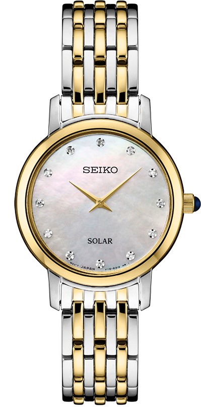 Seiko Diamonds Mother of Pearl Dial Ladies Watch SUP398