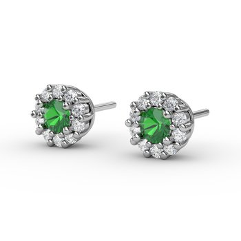 Colored Stone Earring