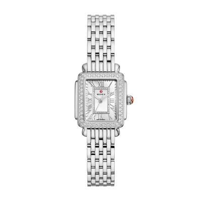 Michele Deco Madison Mini Diamond Stainless Steel Watch MWW06D000171