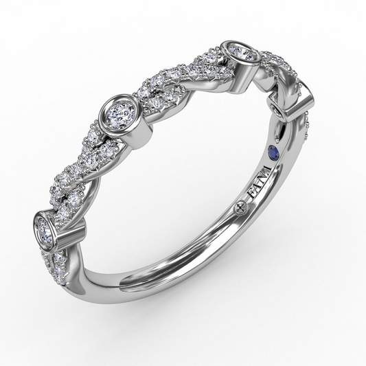 Diamond Wedding Bands  -  Women'