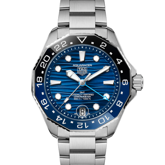 Tag Heuer Aquaracer Professional 300 Gmt Automatic Steel Watch WBP5114.BA0013