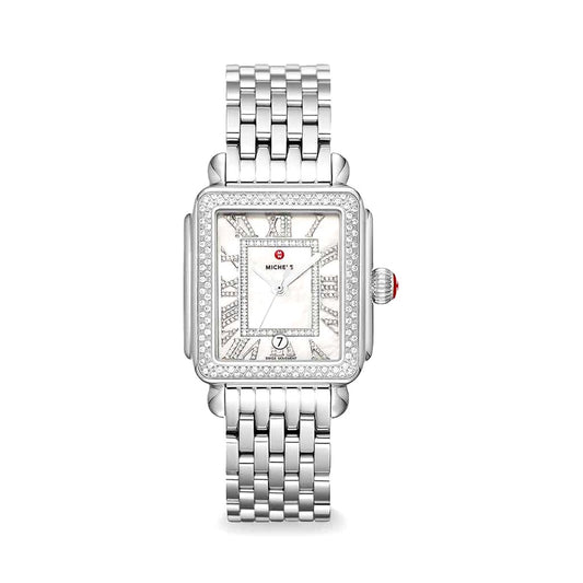 Michele Deco Madison Diamond In Stainless Steel Watch MWW06T000235