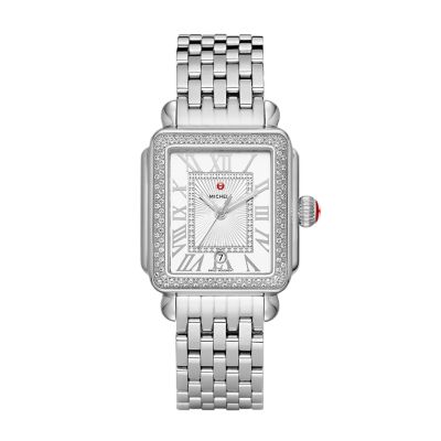 Michele Deco Madison Stainless Diamond Watch MWW06T000163