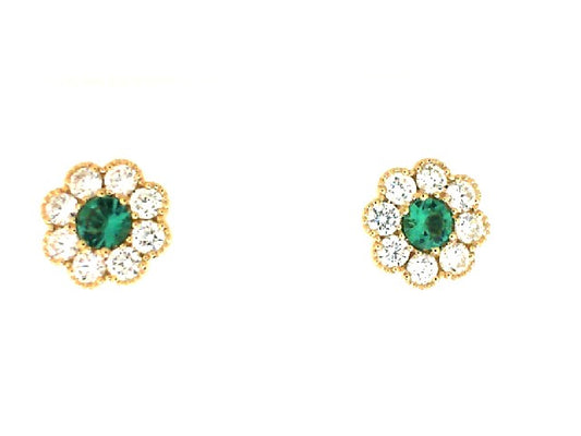 Colored Stone Earring