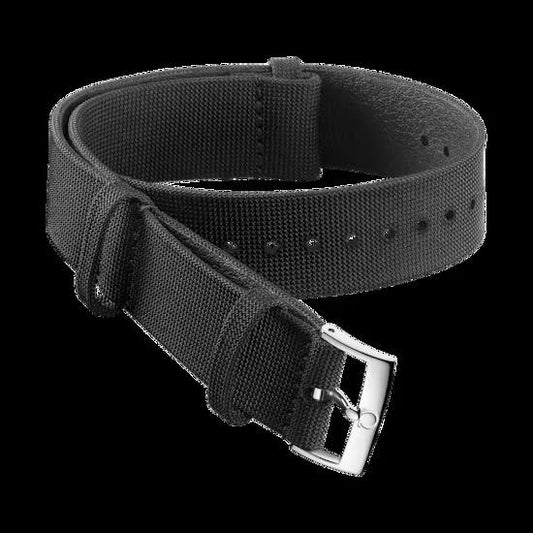 Omega NATO strap Coated nylon fabric, black
