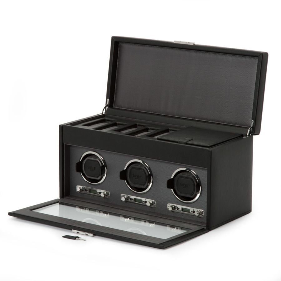 Wolf Triple Watch Winder with Storage 456302