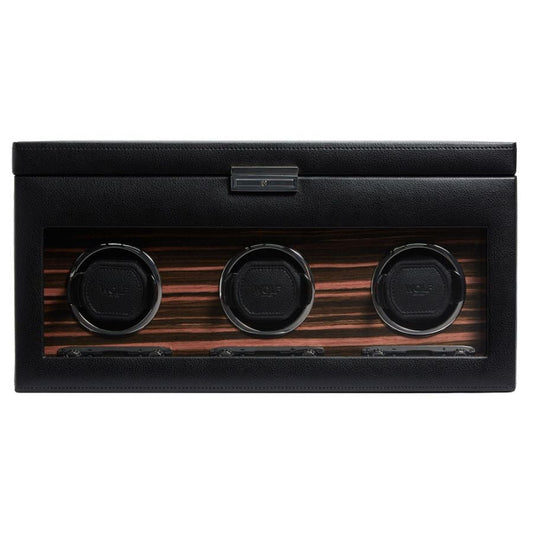 Wolf Roadster Triple Watch Winder with Storage 457356
