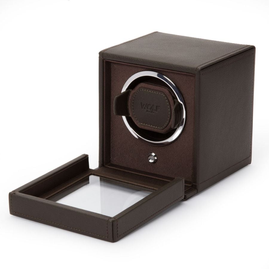 Wolf Cub Single Watch Winder with Cover 461106