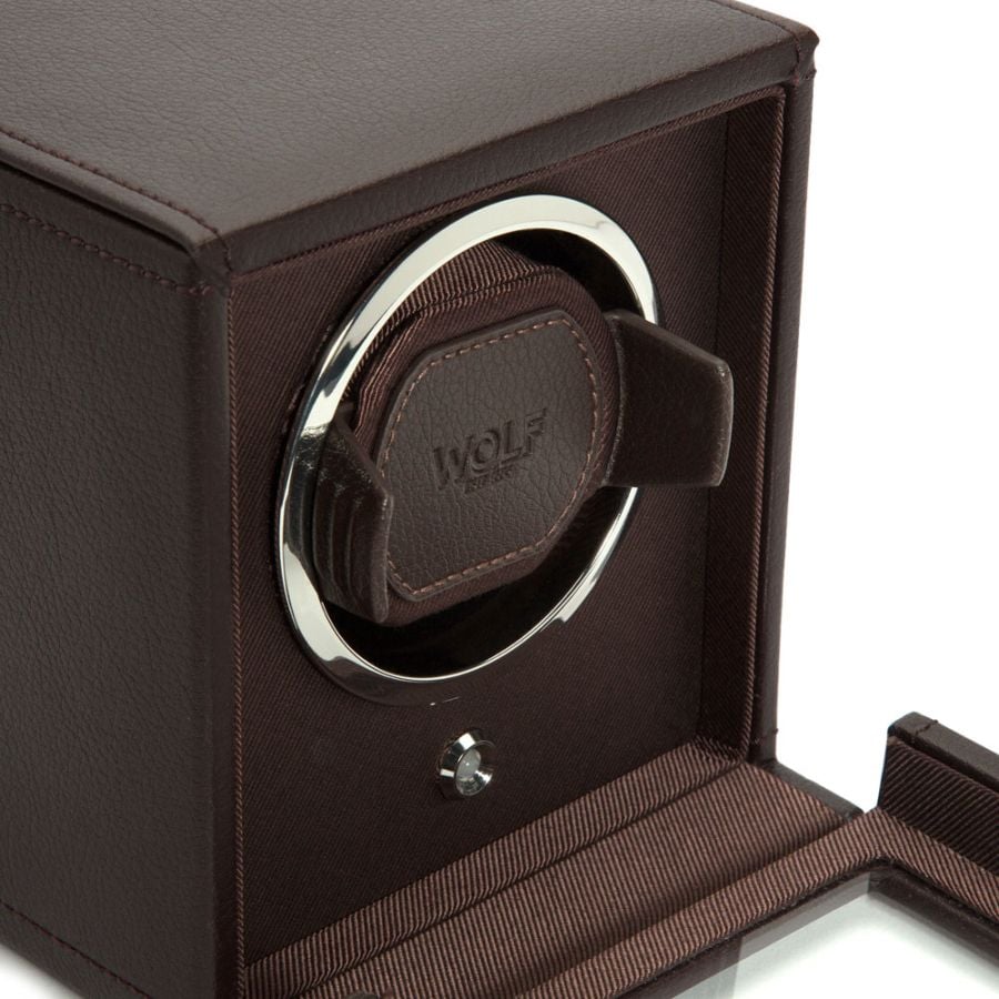 Wolf Cub Single Watch Winder with Cover 461106
