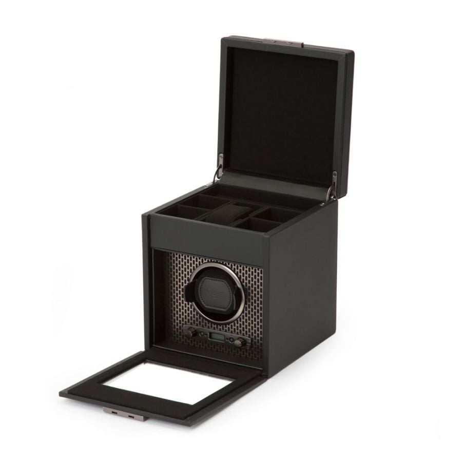 Wolf Axis Single Watch Winder With Storage 469203