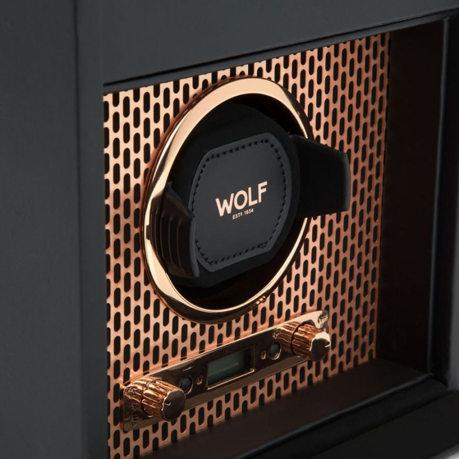 Wolf Axis Single Watch Winder With Storage 469216